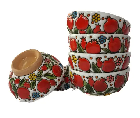 ظرف سفالی طرح انار همراه با توضیحات کامل و آشنایی