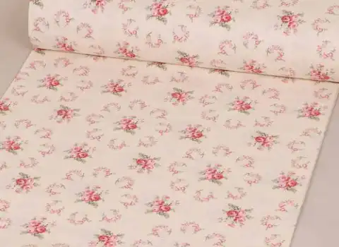 خرید پارچه کتان نخی گلدار با قیمت استثنایی