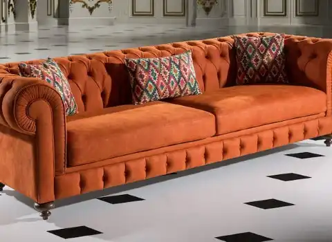 مبل راحتی چستر ترکیه؛ کلاسیک (1 5) نفره اتاق خواب نشیمن Turkish