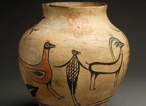 ظرف سفالی باستانی همراه با توضیحات کامل و آشنایی