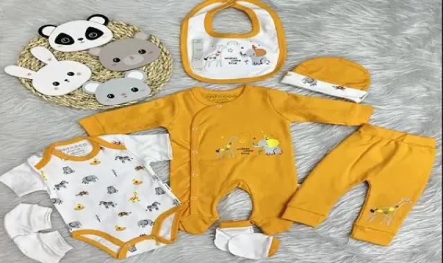 ست لباس نوزادی بیمارستانی؛ پسرانه دخترانه ضد حساسیت سایز (0 1)