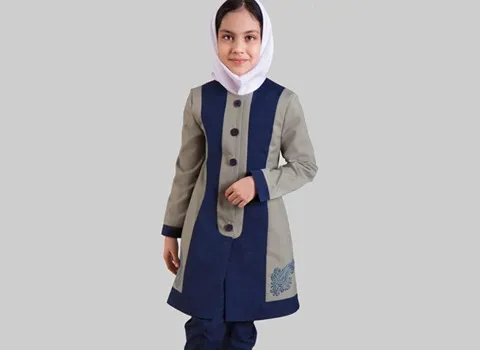 دوخت لباس فرم مدرسه؛ مدل دخترانه پسرانه جنس تترون ترگال نخ با ویژگی گردش هوا