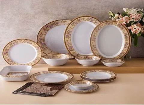 سرویس ملامین طرح ارکوپال؛ غذا میوه خوری سبک مقاوم جنس درجه 1