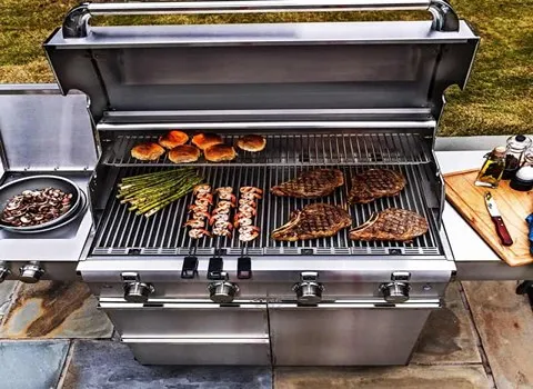 منقل گازی کرج (کباب پز) تاشو ایستاده 2 جنس فولاد آلومینیوم Karaj