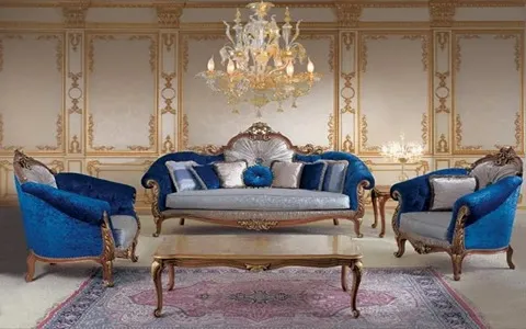 مبل سلطنتی هخامنشی؛ استیل چوب راش 2 رنگ طلایی Brown