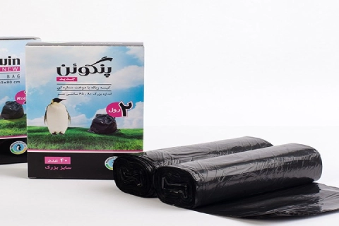 کیسه زباله پنگوئن رول 100 عددی؛ ضخیم استاندارد مقاوم برابر پارگی