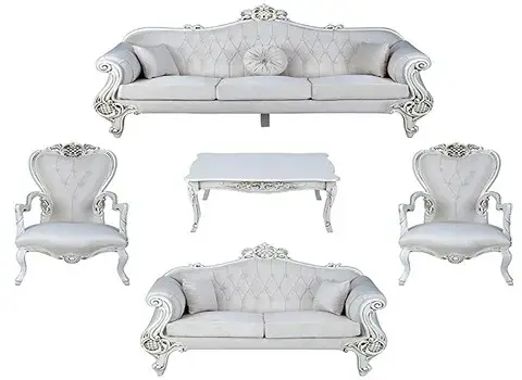 راهنمای خرید مبل سلطنتی سفید طوسی با شرایط ویژه و قیمت استثنایی