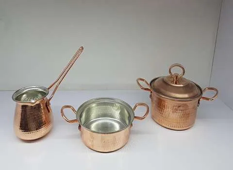 قابلمه مسی هشت نفره (دیگ) ضد میکروبی انتقال حرارت مناسب مجالس مهمانی