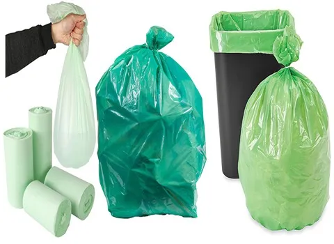 کیسه زباله تجزیه پذیر؛ ضد پارگی 4 رنگ (سیاه زرد آبی قرمز)