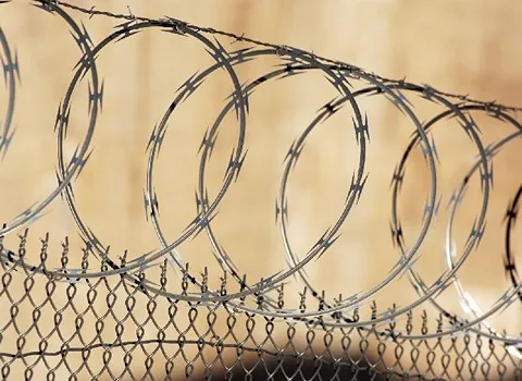 سیم خاردار مشهد؛ حلقوی خطی 2 جنس (فولاد آلومینیوم) ضد زنگ مقاوم