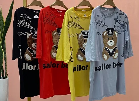 خرید جدیدترین انواع تیشرت لانگ زنانه