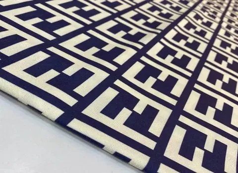 پارچه سوییت طرح دار جدید؛ بنفش مشکی سفید جنس پنبه آبگریز Cloth