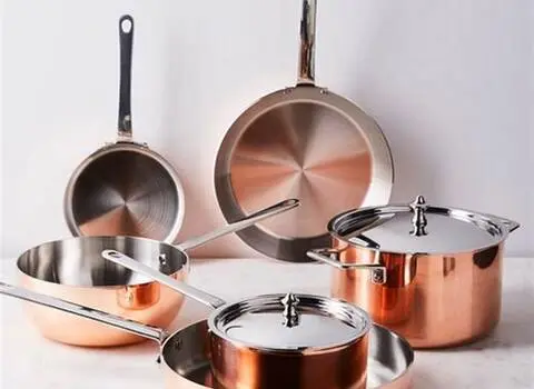 ظروف مسی کوچک؛ پوشش قلع تهیه (خورشت دیزی) رسانندگی بالا