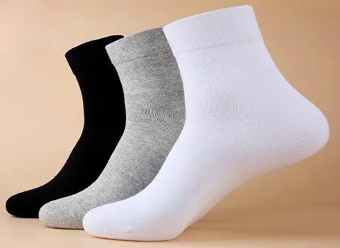 جوراب مچی مردانه سفید؛ اسپرت مجلسی ضد حساسیت 4 سایز (M L XL XXL)