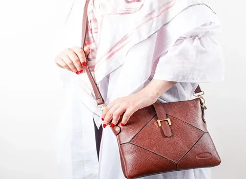 کیف چرم جدید شیک؛ مصنوعی طبیعی 3 شکل دایره مربع مستطیل