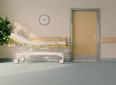 برانکارد لوازم پزشکی؛ فولادی محافظ دار 2 کاربرد مطب درمانگاه بیمارستان