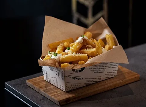 جعبه سوخاری اماده؛ کاغذ کارتنی معمولی رستوران ها بسته بندی Cafes