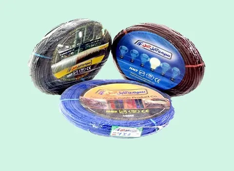 سیم و کابل رسانای امل؛ جنس PVC نازک ضخیم (روکش دار)