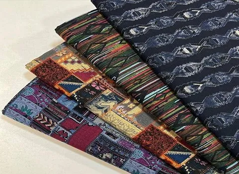 پارچه شانتون کنفی طرح دار؛ الیاف ابریشمی سبک 2 نوع (طبیعی مصنوعی)