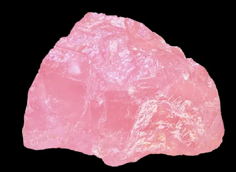 سنگ کوارتز صورتی (رز کوارتز) دارای رگه پگماتیت تولید کننده Brazil