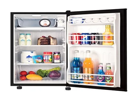 یخچال ویترینی کوچک هتلی؛ ایستاده مسافرتی 3 رنگ نقره ای مشکی سفید