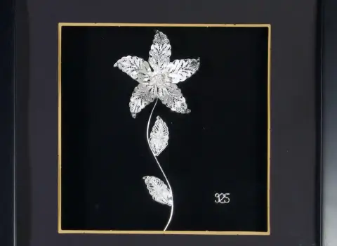 تابلو طرح نقره؛ زینتی تزئینی مخمل ابعاد (25*25 70*100) سانتی متر