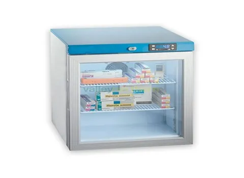یخچال ویترینی تک درب مخصوص داروخانه؛ نمایشگر دیجیتالی 2 سایز بزرگ کوچک