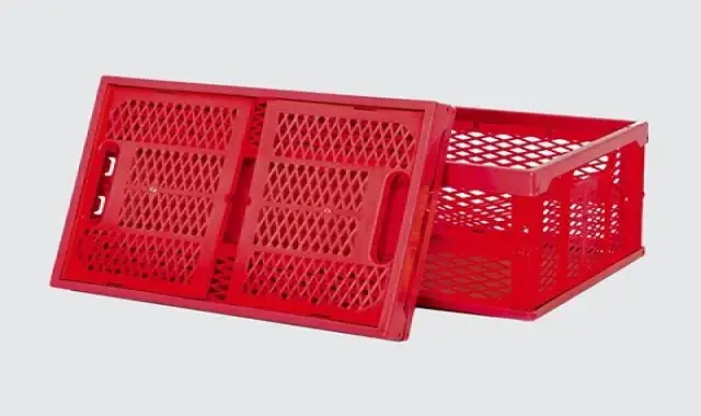 سبد حمل مرغ کشتارگاهی؛ پلی اتلین مستطیلی وزن سبک (سبز آبی قرمز زرد)