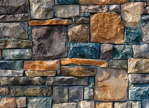 سنگ آنتیک هفت رنگ؛ پشت تلویزیون بین کابینتی نما (10*20 5*20) سانتی متر