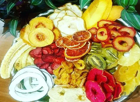 میوه خشک چربین؛ خانگی صنعتی 3 نوع (کیوی هلو آناناس)