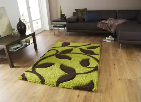 فرش 1000 شانه گل برجسته؛ نخ پنبه ماشینی مستحکم لطیف (9 12) متری