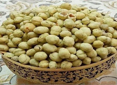 قیمت بادام زمینی با روکش پیاز جعفری