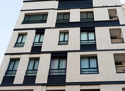 آجر نما سفید داخلی؛ ساده طرح دار (لبه صیقلی) مناسب زیباسازی houses