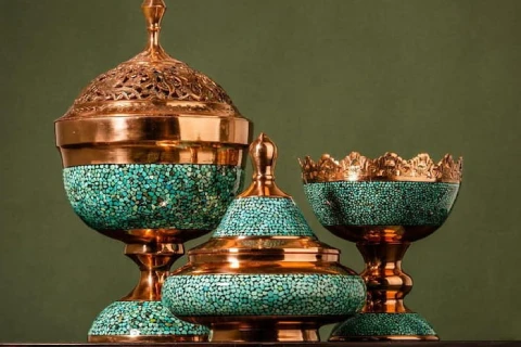 قیمت خرید ظروف مسی میناکاری + طرز تهیه