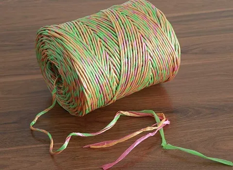 نخ بسته بندی پلاستیکی؛ تابیده کادو گلخانه ای 2 جنس پلی پروپیلن پلی اتیلن