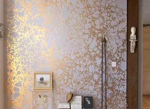 کاغذ دیواری در مشهد؛ جنس کاغذ پلاستیک 2 طرح ساده گلدار