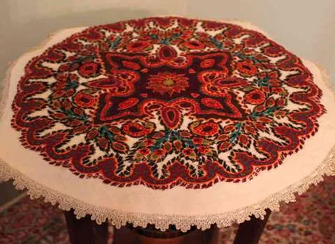 پته رومیزی عسلی؛ الیاف طبیعی بهداشتی خوش دوخت