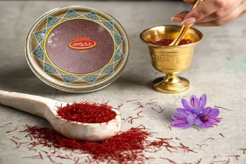 زعفران حسینی؛ پودر شده 11 درصد پروتئین فروش مثقالی گرمی بسته بندی