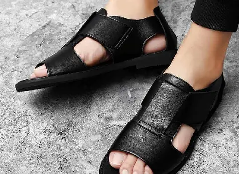 صندل مجلسی مردانه؛ تخت سبک 3 مدل بندی لاانگشتی ترکیبی