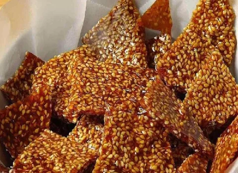 پولکی کنجدی نازک؛ زرد نارنجی مناسب دیابت وزن (380) گرم