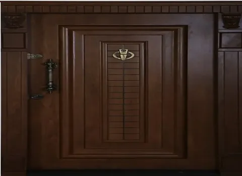 درب ضد سرقت گردویی؛ عایق سرما گرما قابلیت نصب دوربین مدار بسته