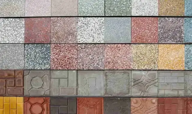 موزاییک ساده 40*40 (کاشی) زرد مشکی سفید قرمز صورتی مقاومت بالا