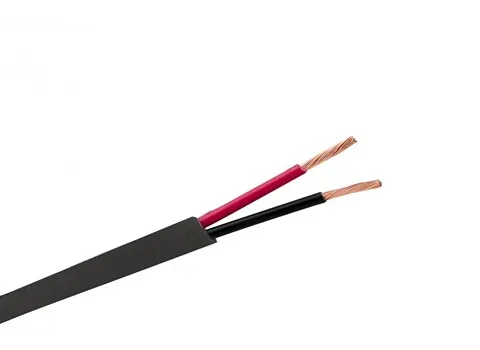 سیم دو رشته مشکی؛ انتقال برق ساختمان سازی 2 جنس آلومینیوم مس