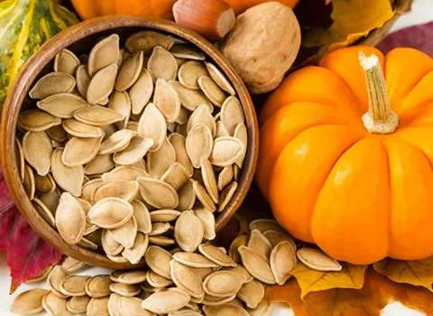 تخمه کدو گوشتی درجه یک؛ سفید 2 طبع سرد تر آهن Calcium