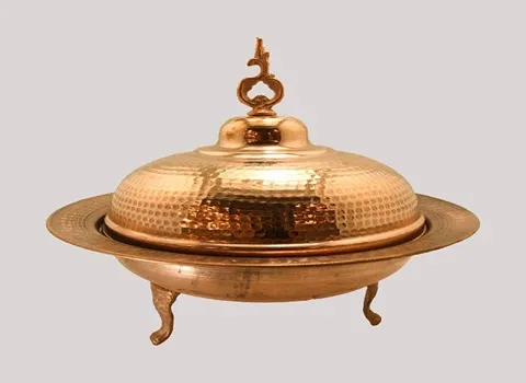 ظروف مسی گنبد کاووس؛ مقاوم ضخیم 3 طرح گل پرنده ساده