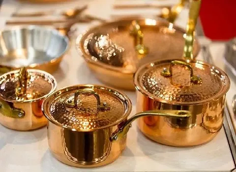 قابلمه مسی نانو؛ رستوران منازل قلع کاری لعاب سفید cooking