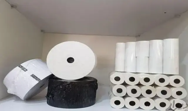 کاغذ رول خودپرداز؛ سفید رنگ 60 عددی ابعاد 12*320 متر