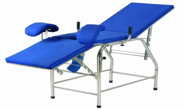 تخت بیمارستانی معاینه؛ فوم اسفنج 2 نوع پایه ثابت تاشو