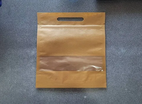 پاکت کرافت؛ کاغذی متالایز 2 مدل ساده زیپ دار ابعاد (16*24) سانتی متر