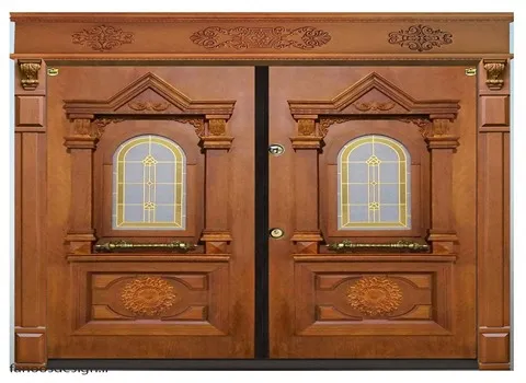 درب ضد سرقت چوب راش؛ مقاوم برابر آب رطوبت ساده قابل حمل